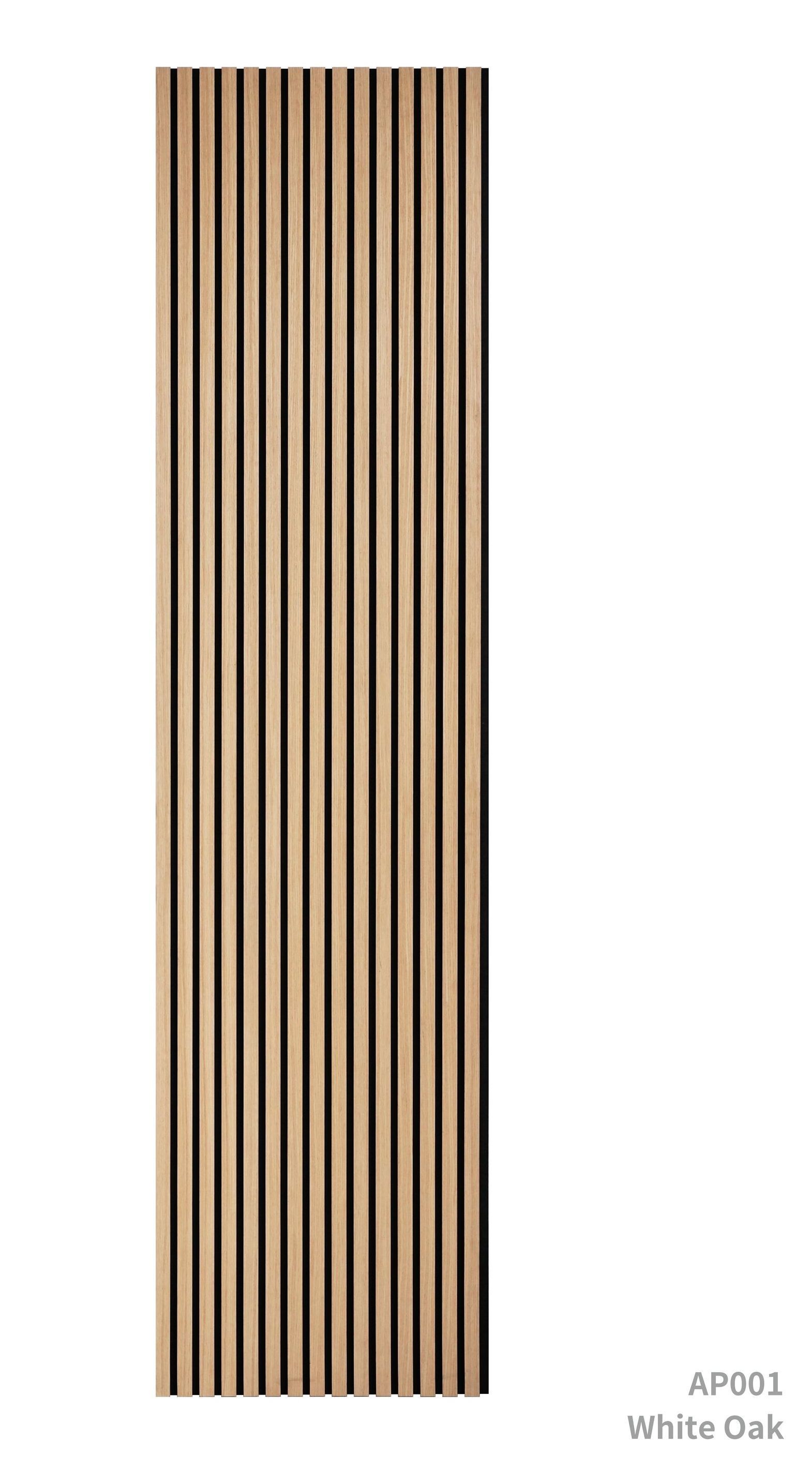White Oak acoustic panel provides light woodgrain texture with sound-absorbing benefits