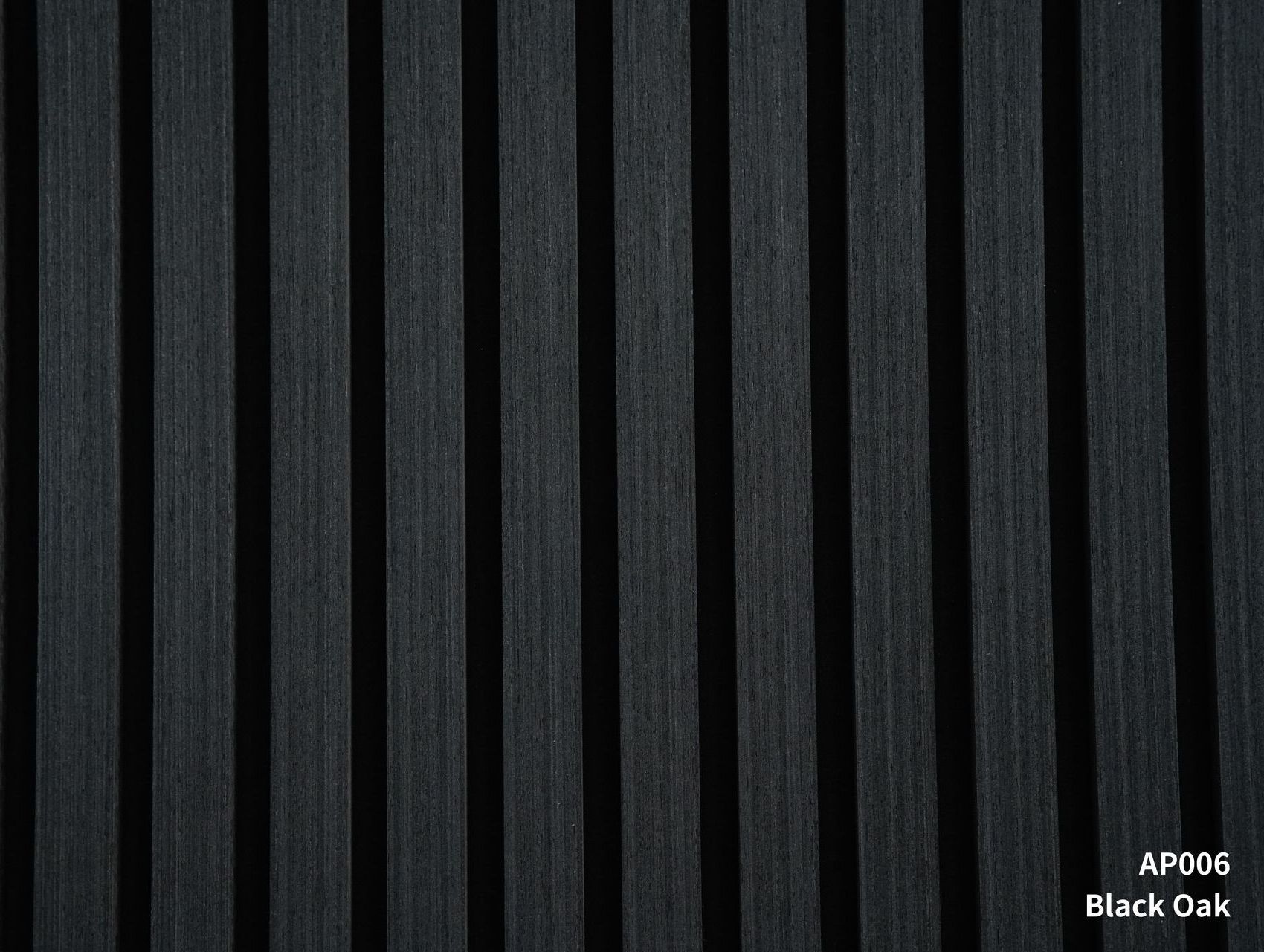 Black Oak acoustic panel offers a dramatic, modern wall treatment