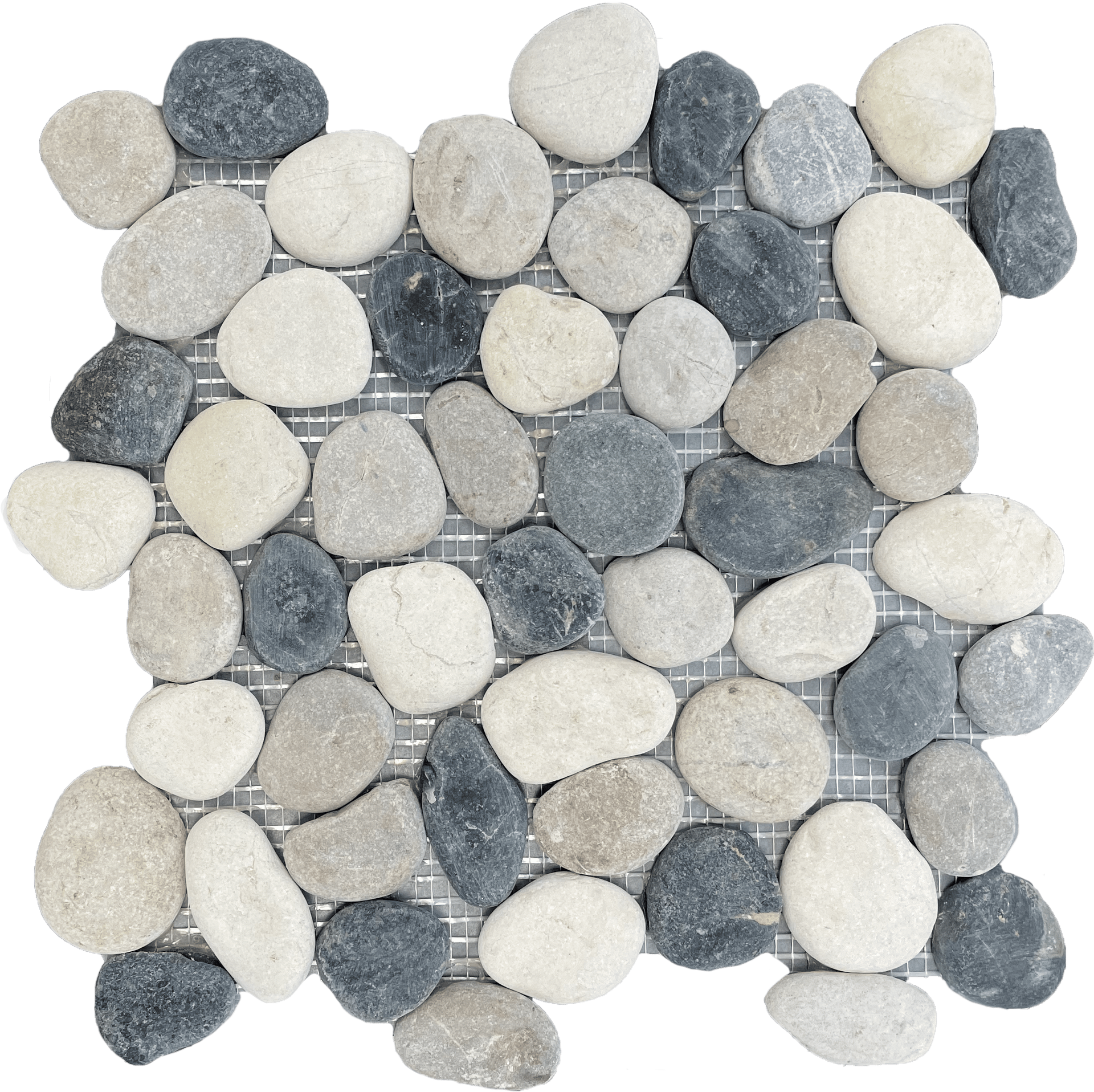 Bali Natural Blend Pebble tile in warm earth tones, perfect for natural stone-inspired bathroom floors.