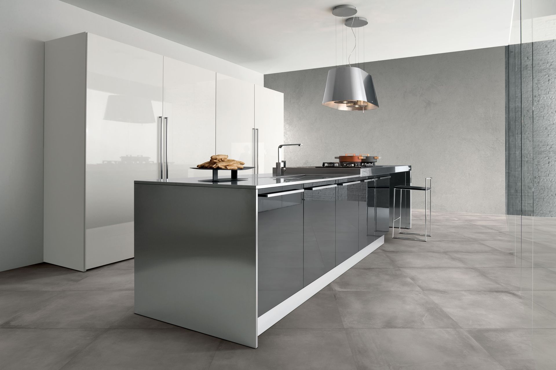 Simple and versatile Basic Grey tile ideal for modern, understated spaces