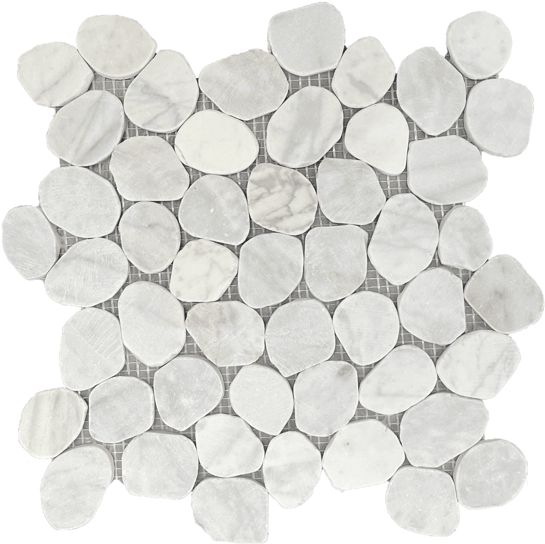 Carrara Pietrasanta stone tile mosaic with refined veining