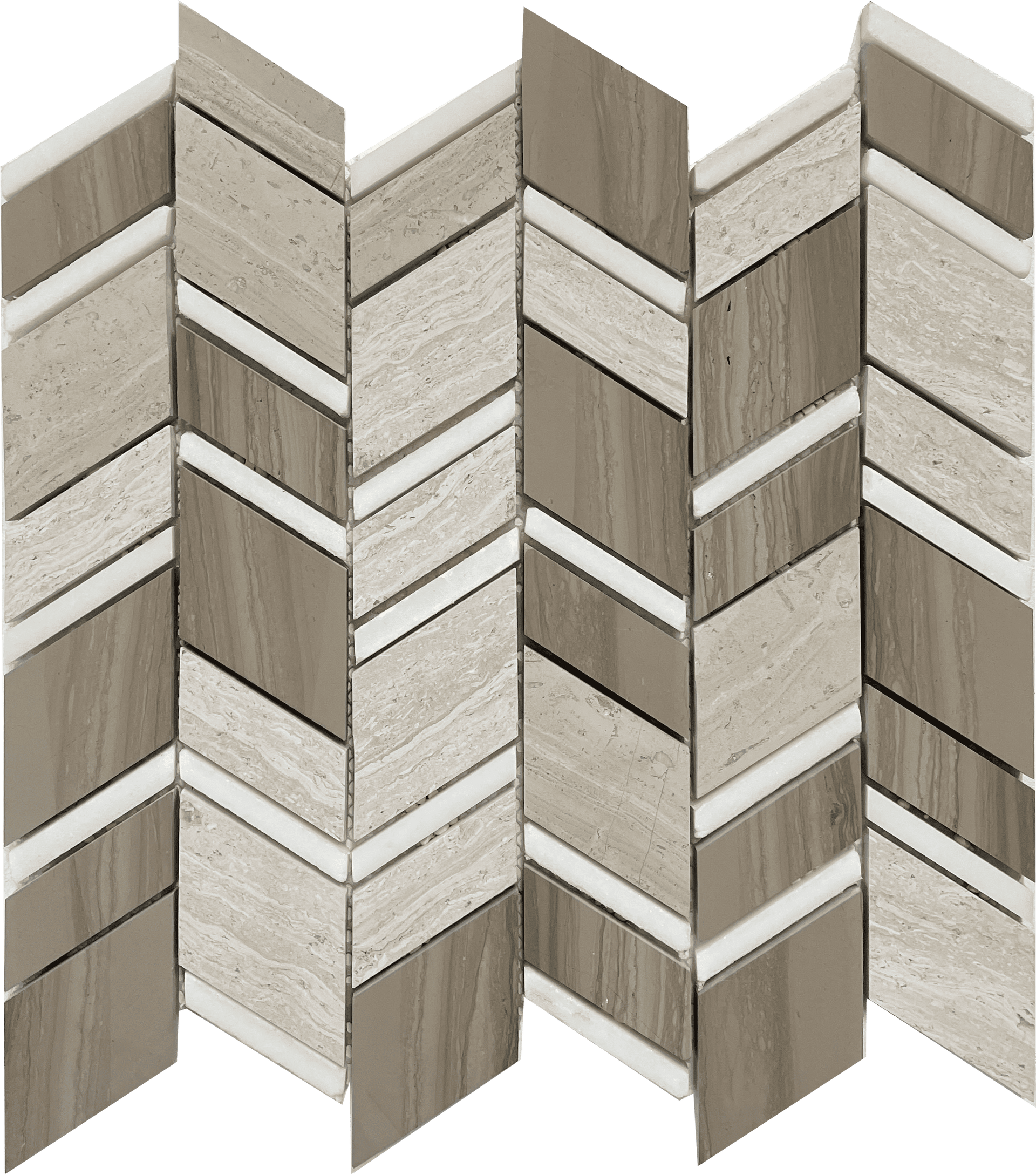 Chelsea Wood Grey mosaic tile featuring wood-look gray tones, perfect for contemporary floor applications.