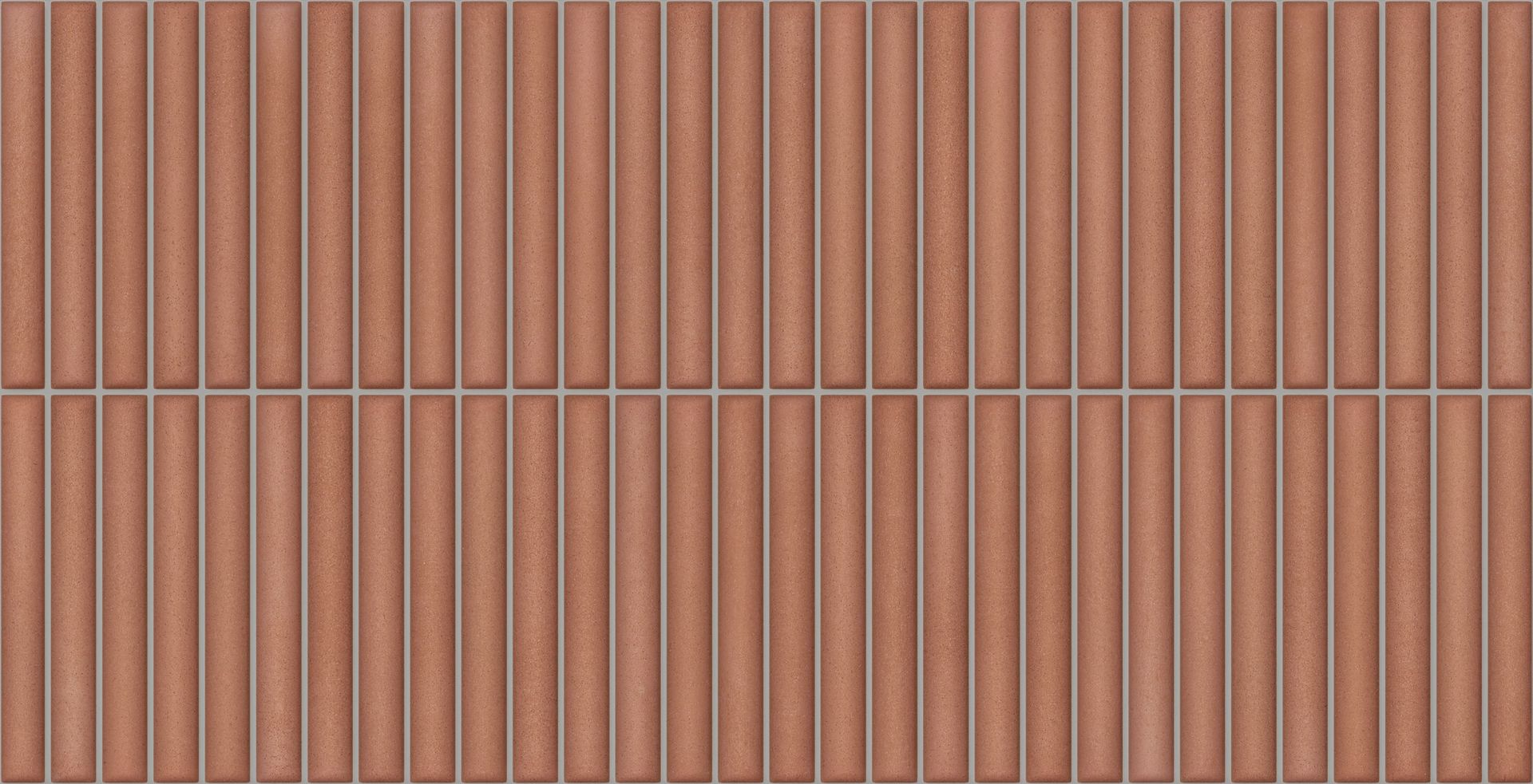 Coral Lingot tile features warm, vibrant tones perfect for bold accent spaces
