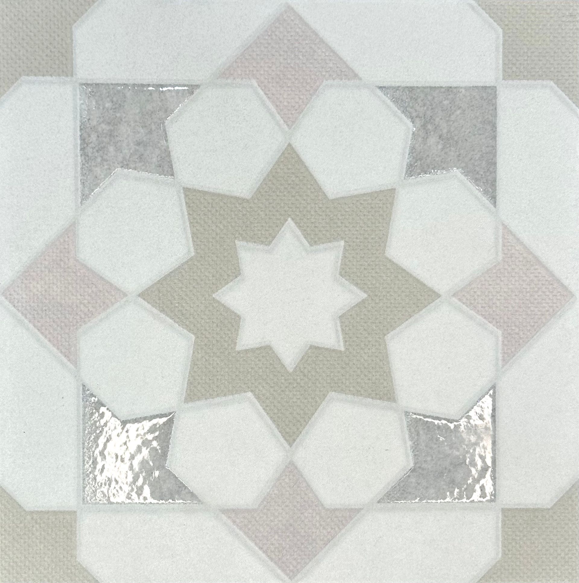 Subtle taupe star design tile perfect for classic and modern interiors
