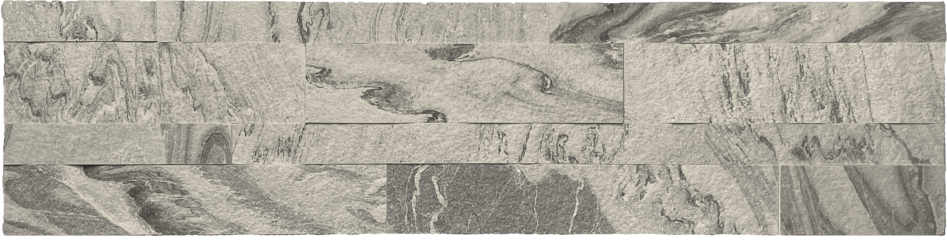 Grey Chateau Peel & Stick with elegant stone finish for upscale walls