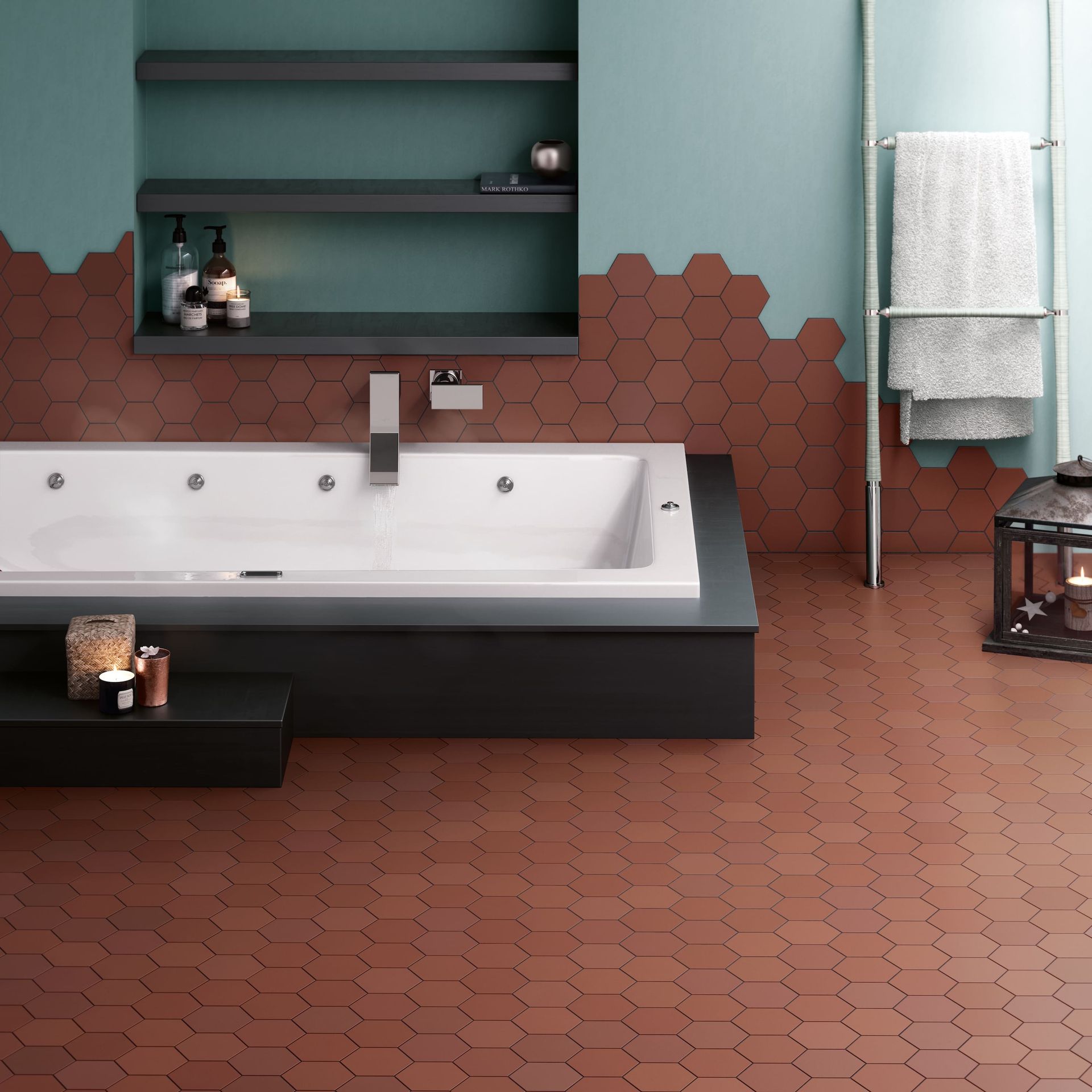 Earthy-toned Kromatica Clay tile ideal for warm and natural design themes