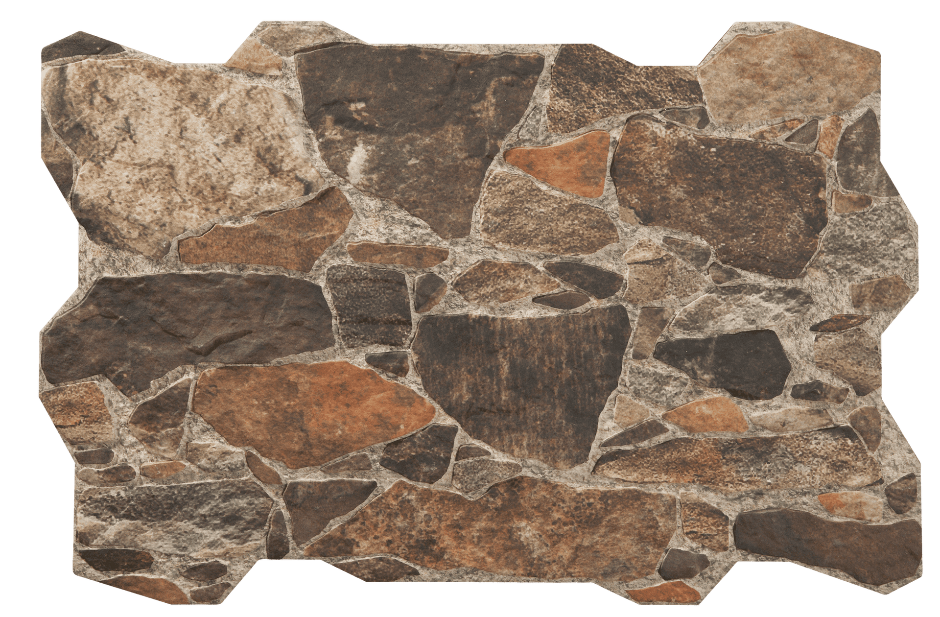 Beige-toned Muralla Arena tile with a natural stone texture for rustic elegance