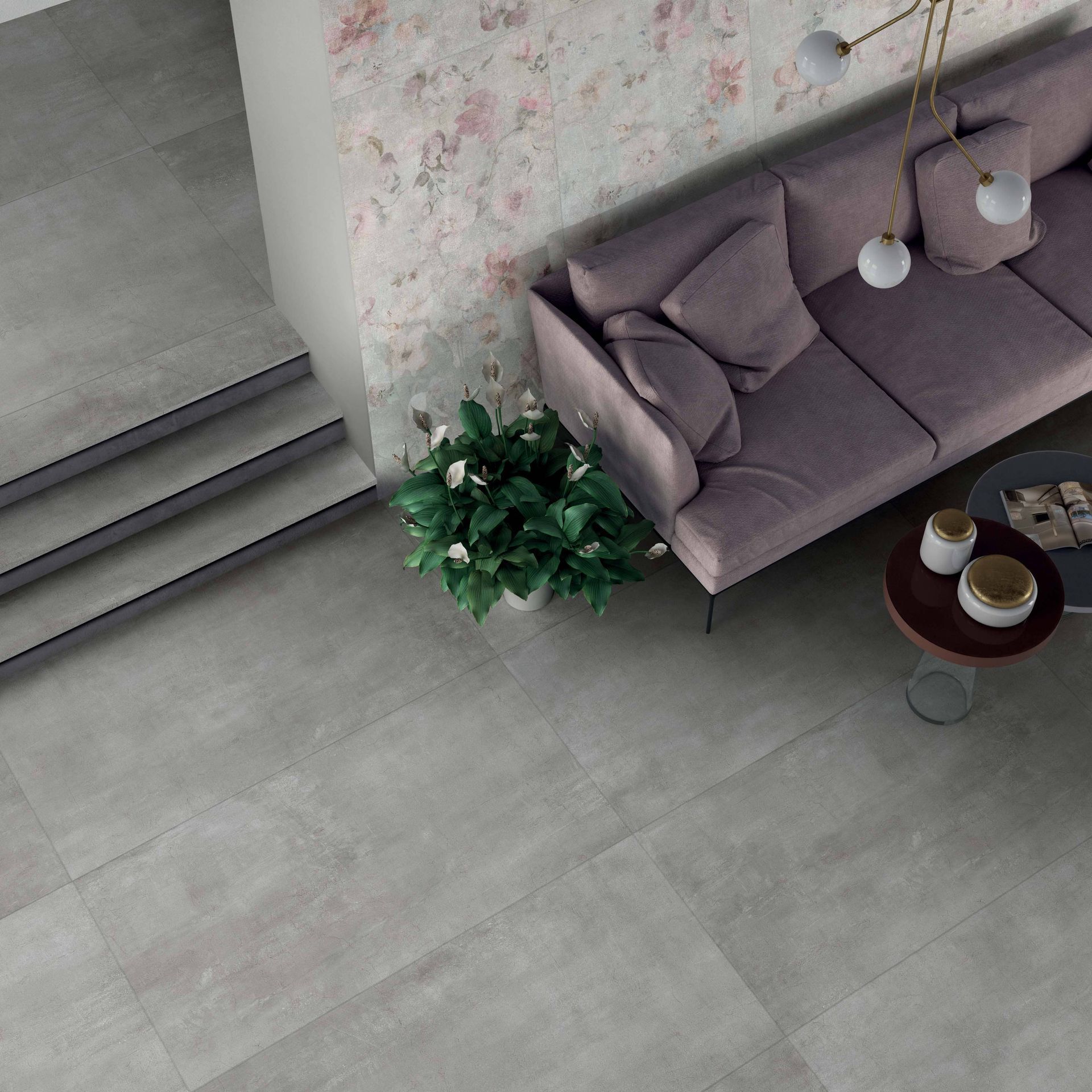 Clean and modern Smot White tile in a matte finish for versatile installations