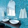 Blue terrazzo hex tile adding personality to modern interiors