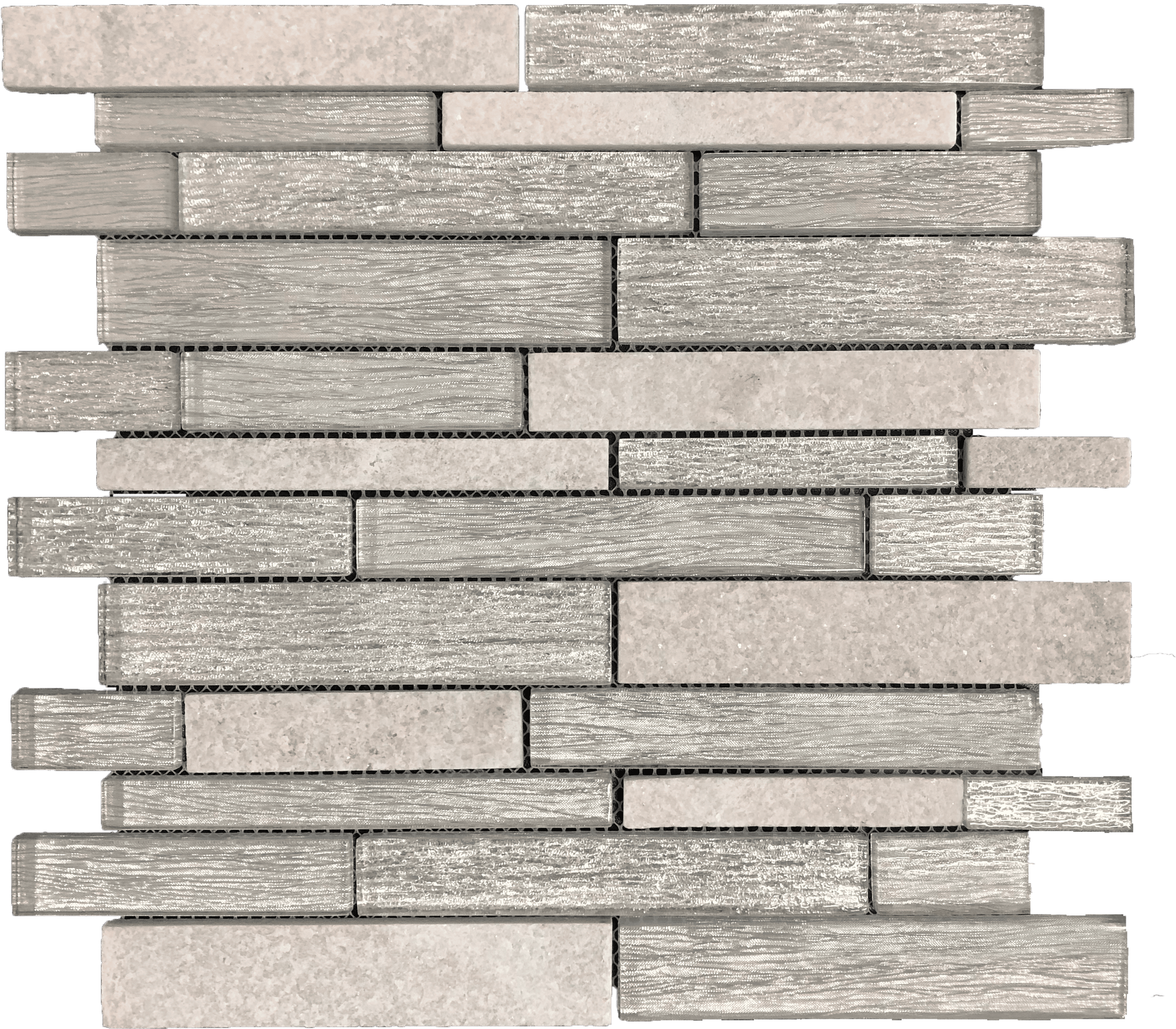 Alpine Crest mosaic tile with a mountain-inspired pattern, ideal for rustic-themed bathrooms and accent walls.