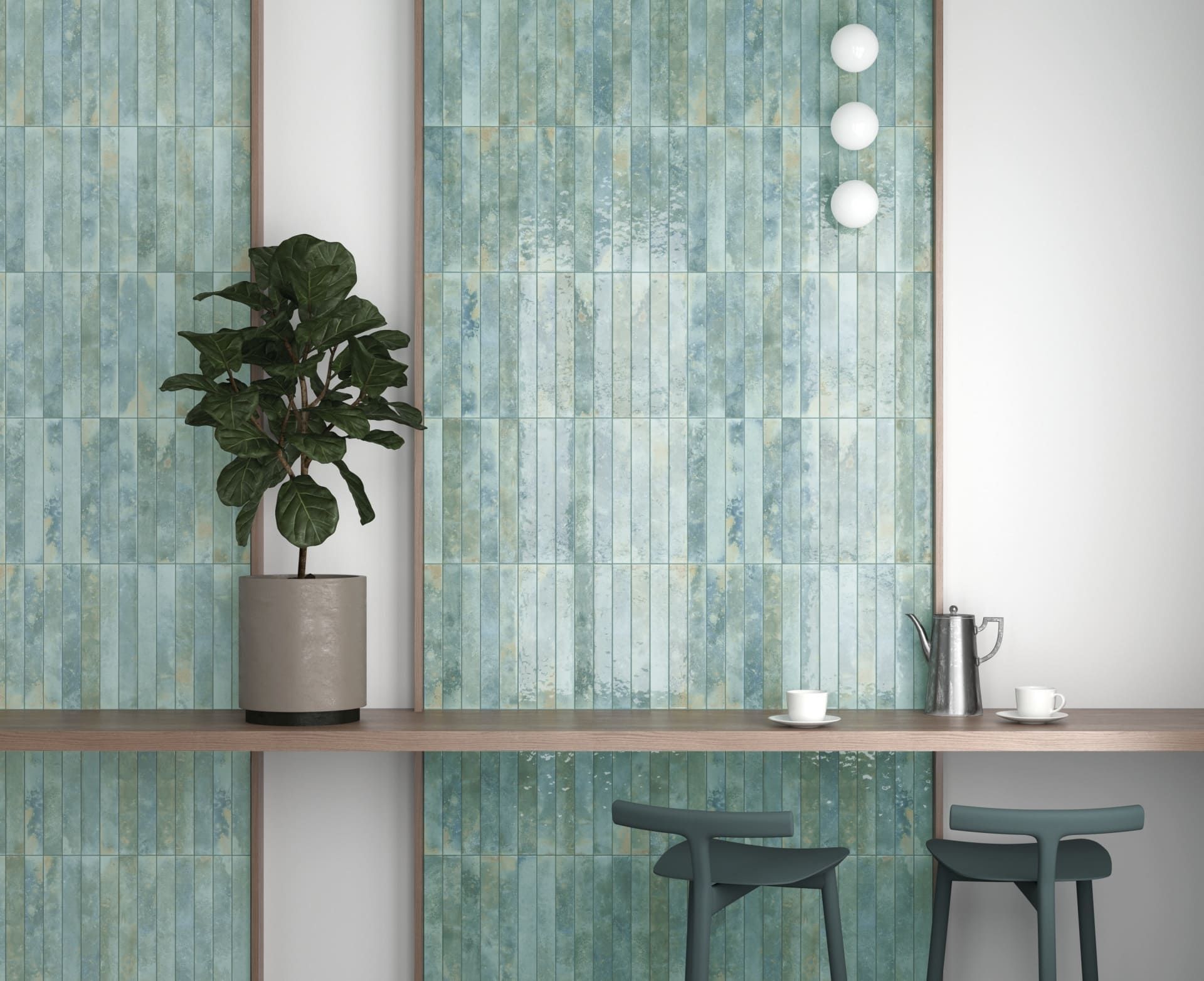 Bali Acqua tile in soft aqua tones perfect for coastal-inspired interiors