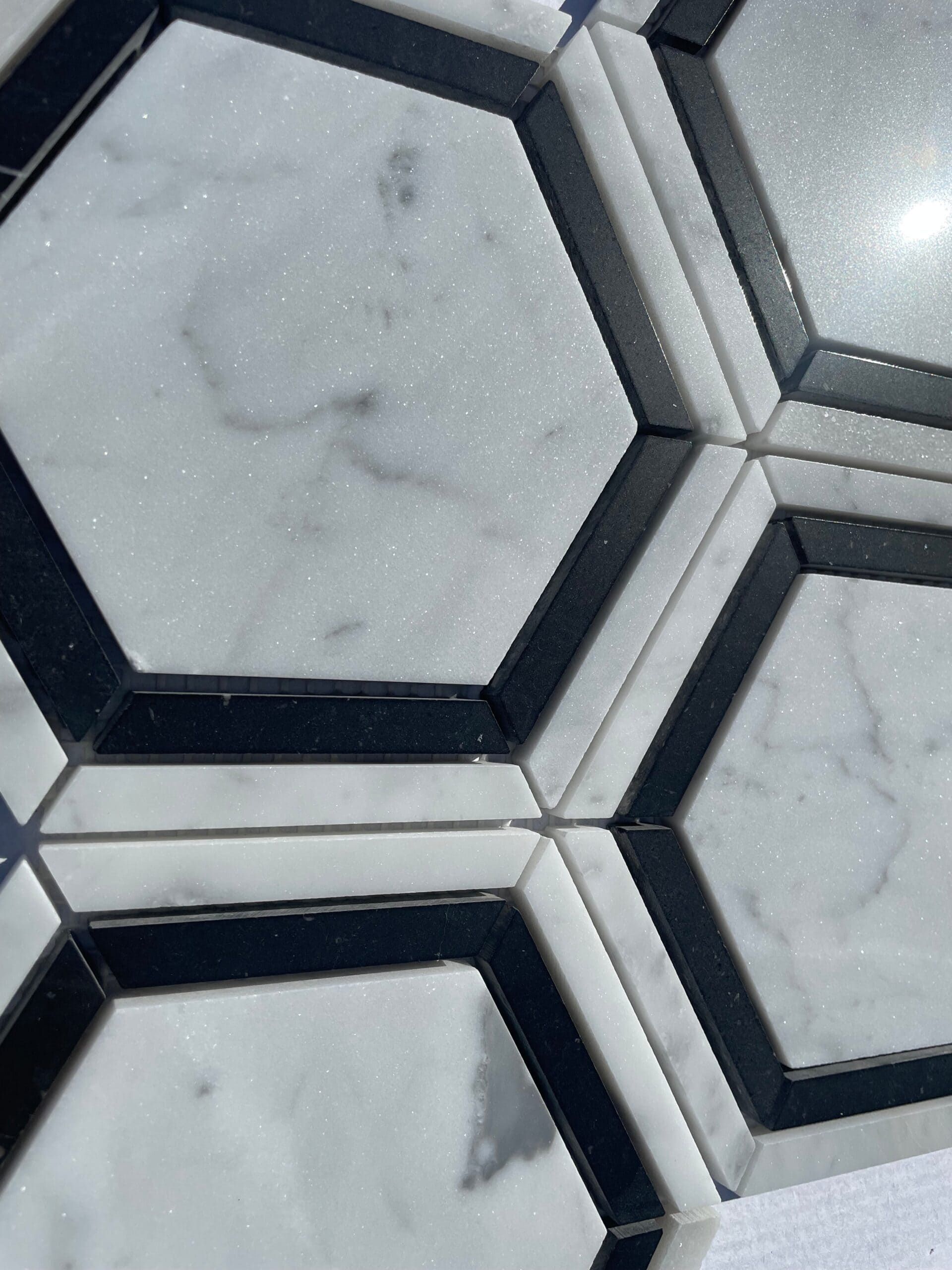 Brooklyn Heights Hexagon tile with soft tones and matte finish, ideal for floor tile or accent walls.