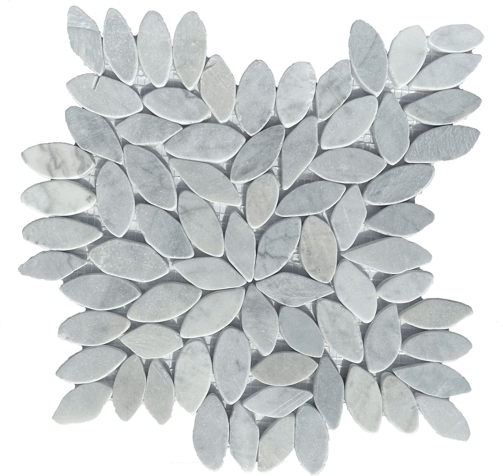 Carrara Florentina mosaic in natural marble, ideal for luxury interiors from tile and stone depot.