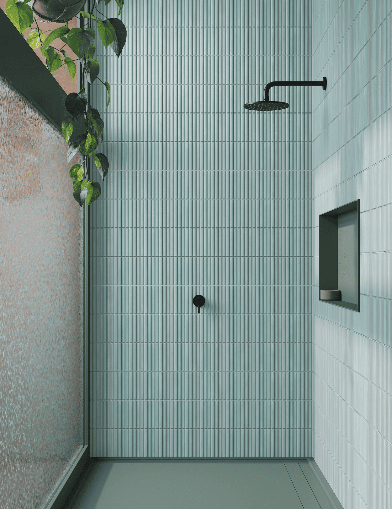 Deco Lingot Acqua tile introduces tranquil aqua tones for refreshing wall design