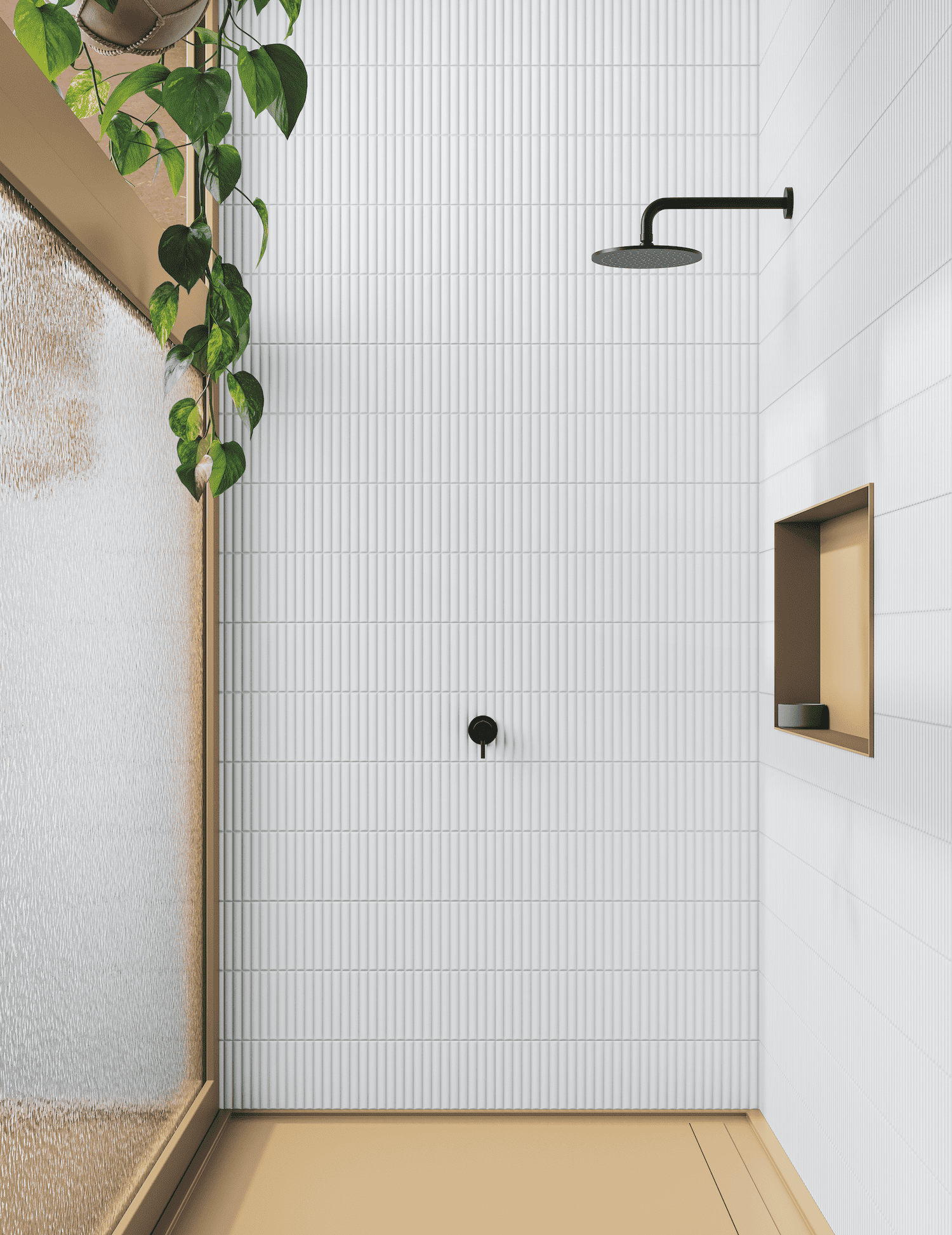 Deco Lingot White tile offers a bright, dimensional look for stylish walls