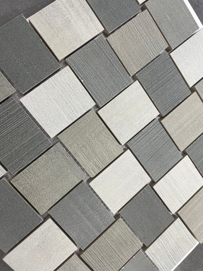 Lazio Grey Mix mosaic tile with soft neutral tones for modern floors and walls