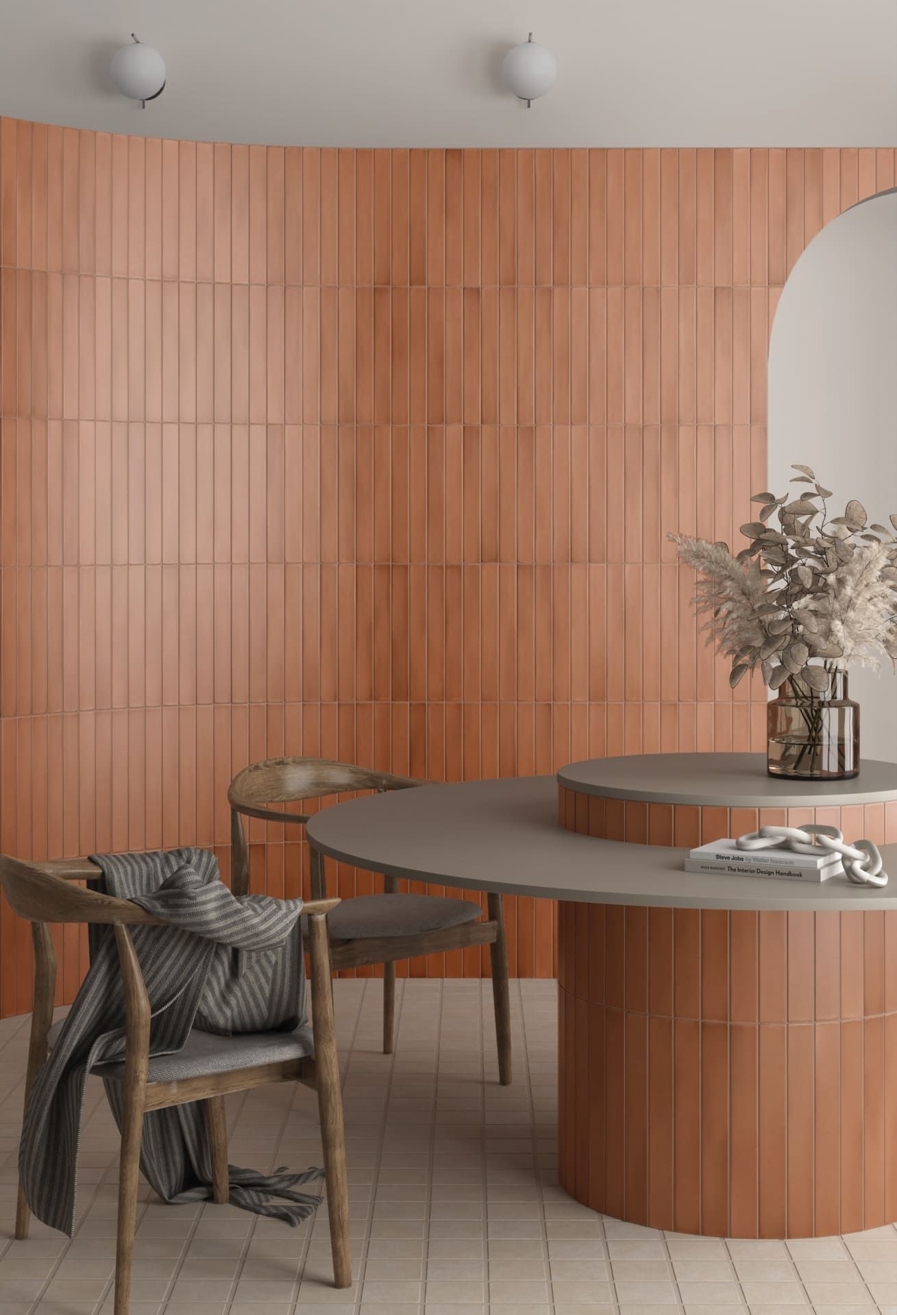 Massimo Cotto tile with terracotta undertones for Mediterranean-style interiors