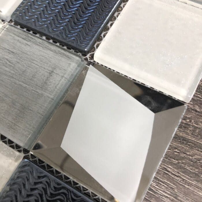 Midtown Lights mosaic tile with glass shimmer for stylish kitchen or bath design