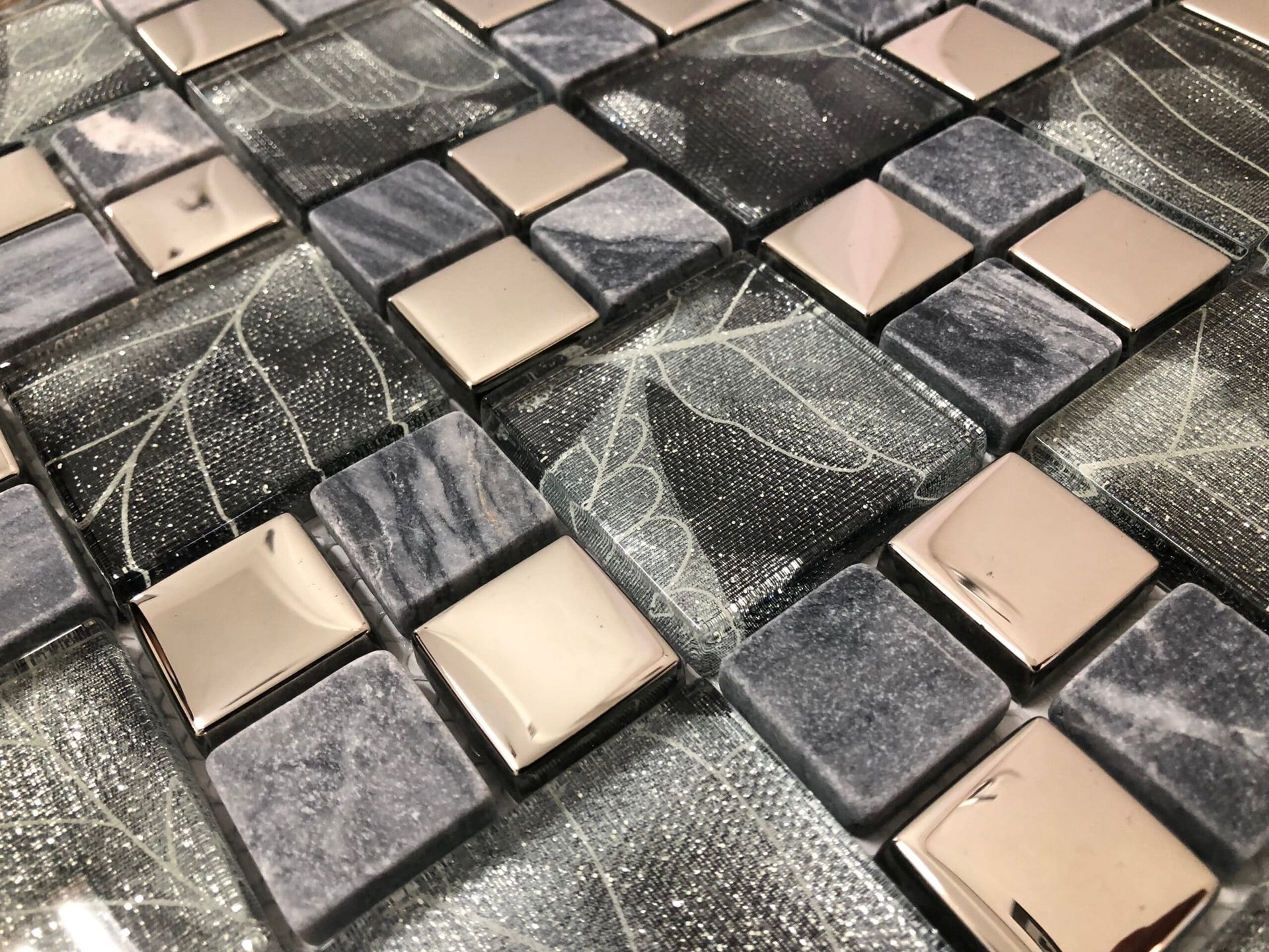 Natural tone mosaic from the Urbino collection, ideal for refined, neutral design palettes
