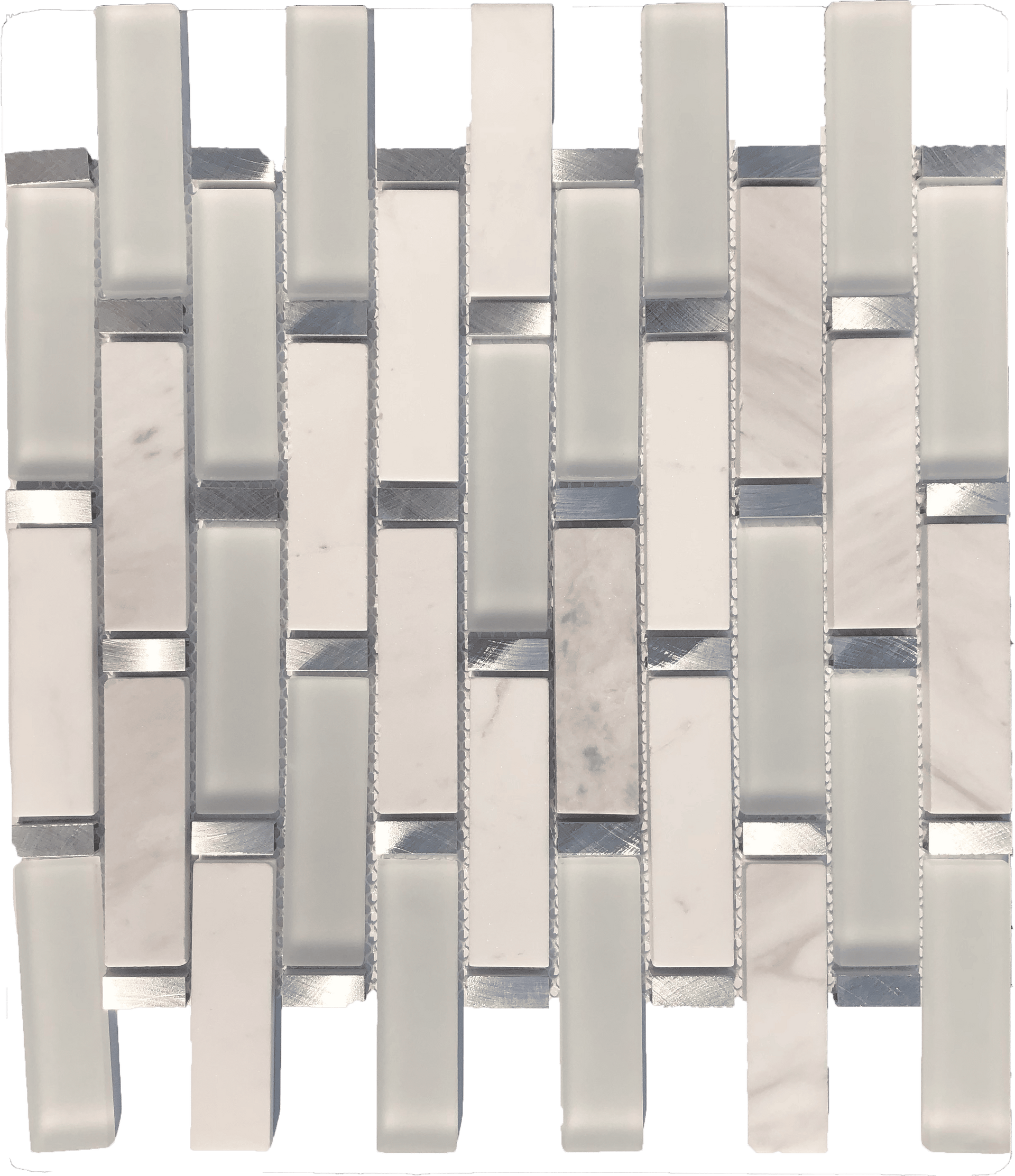 Elegant stone and marble blend mosaic inspired by classic Versailles designs