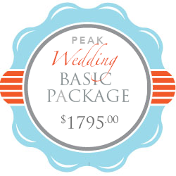 A peak wedding basic package costs $ 1795.00