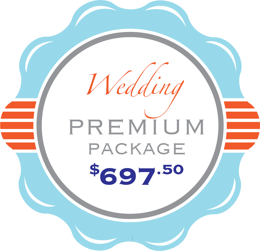 A wedding premium package costs $ 695.00
