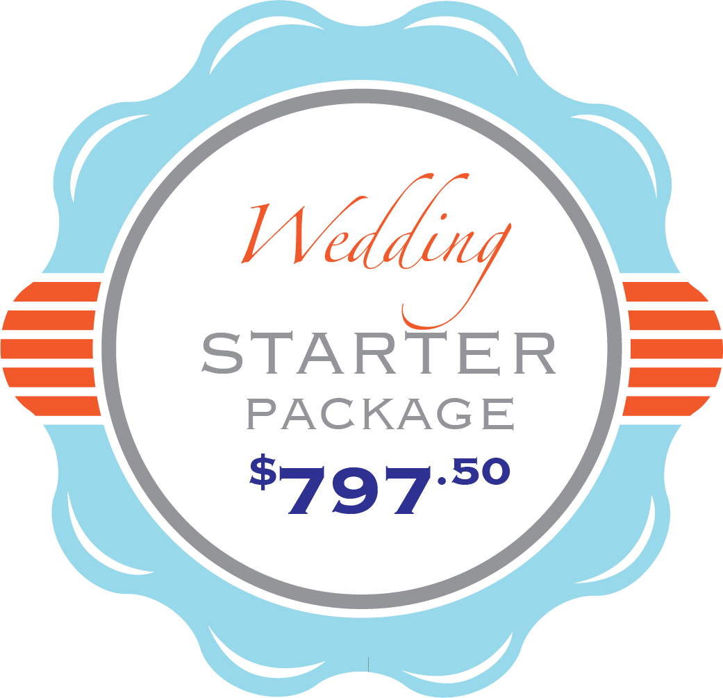 A wedding starter package costs $ 797.50