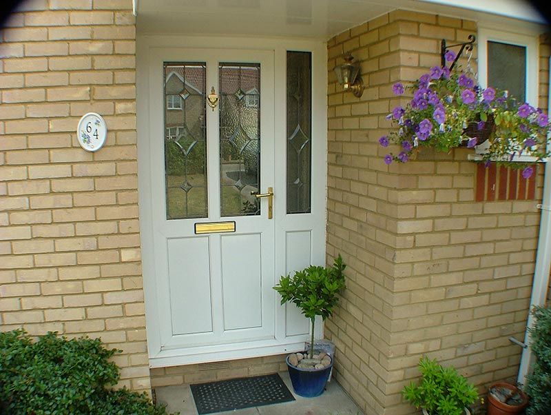 White Front Door in Great Yarmouth, Norfolk