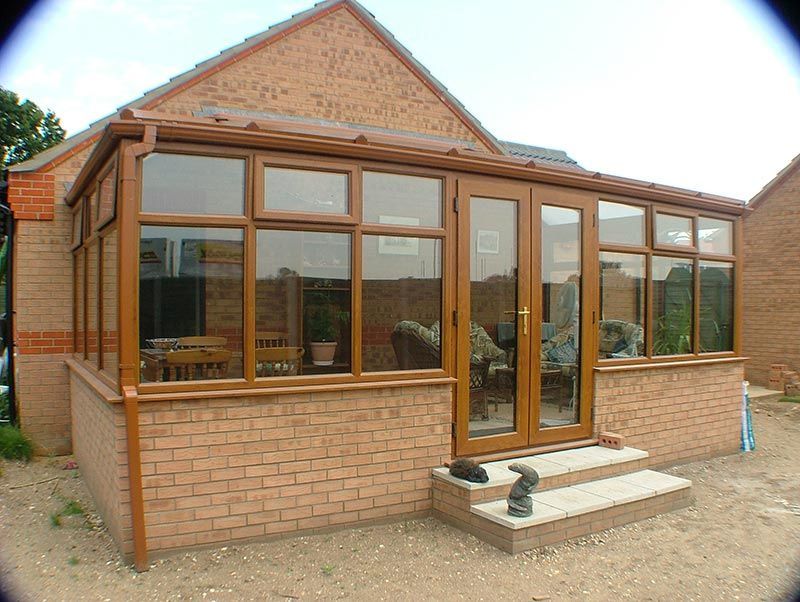 Large Conservatory with Wood Trim in Norfolk