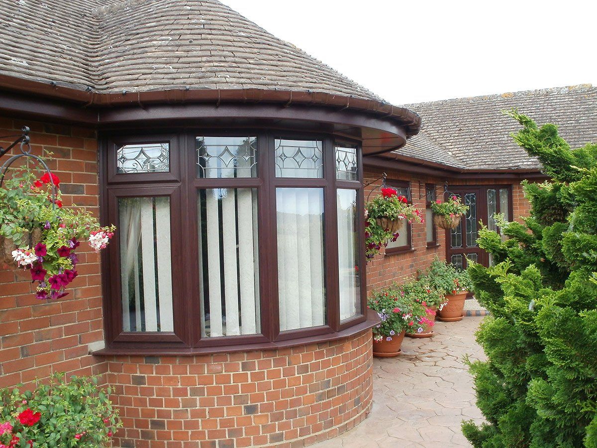 Brown uPVC Decorative Windows in Norfolk