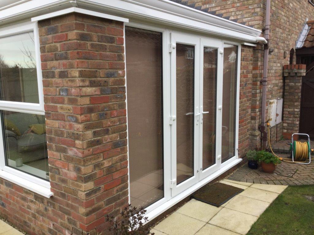 Patio Doors with White Trim in Great Yarmouth, Norfolk