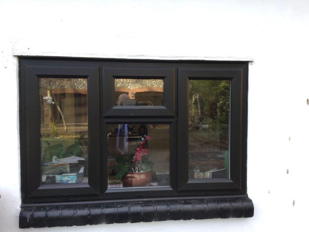 Sleek Black uPVC Window in Norfolk
