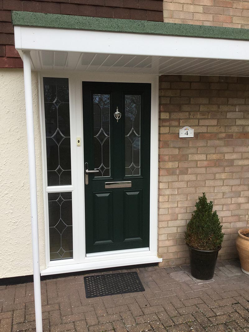 Black Composite Front Door in Great Yarmouth, Norfolk