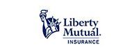The logo for liberty mutual insurance has a statue of liberty on it.