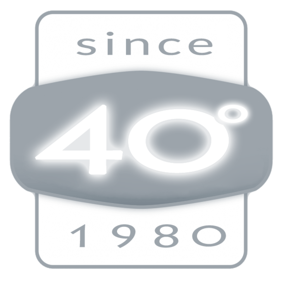 logo 40esimo since 1980