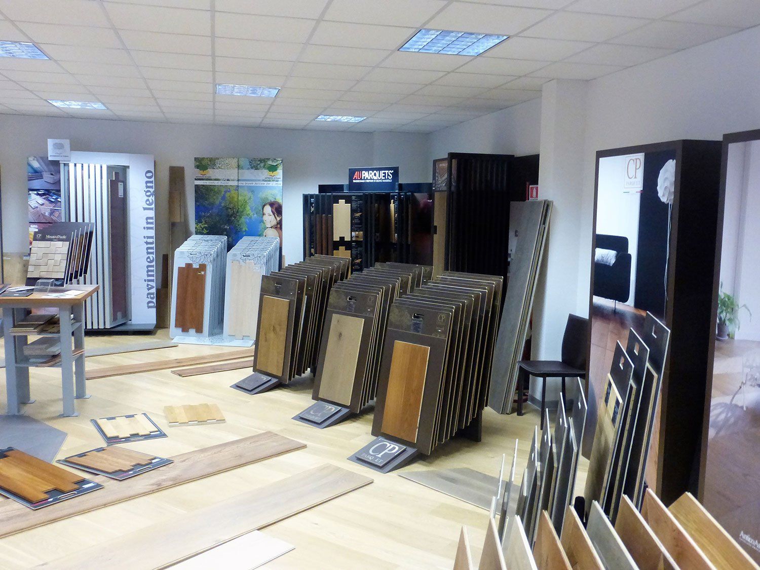 esposizione di esempi di parquet