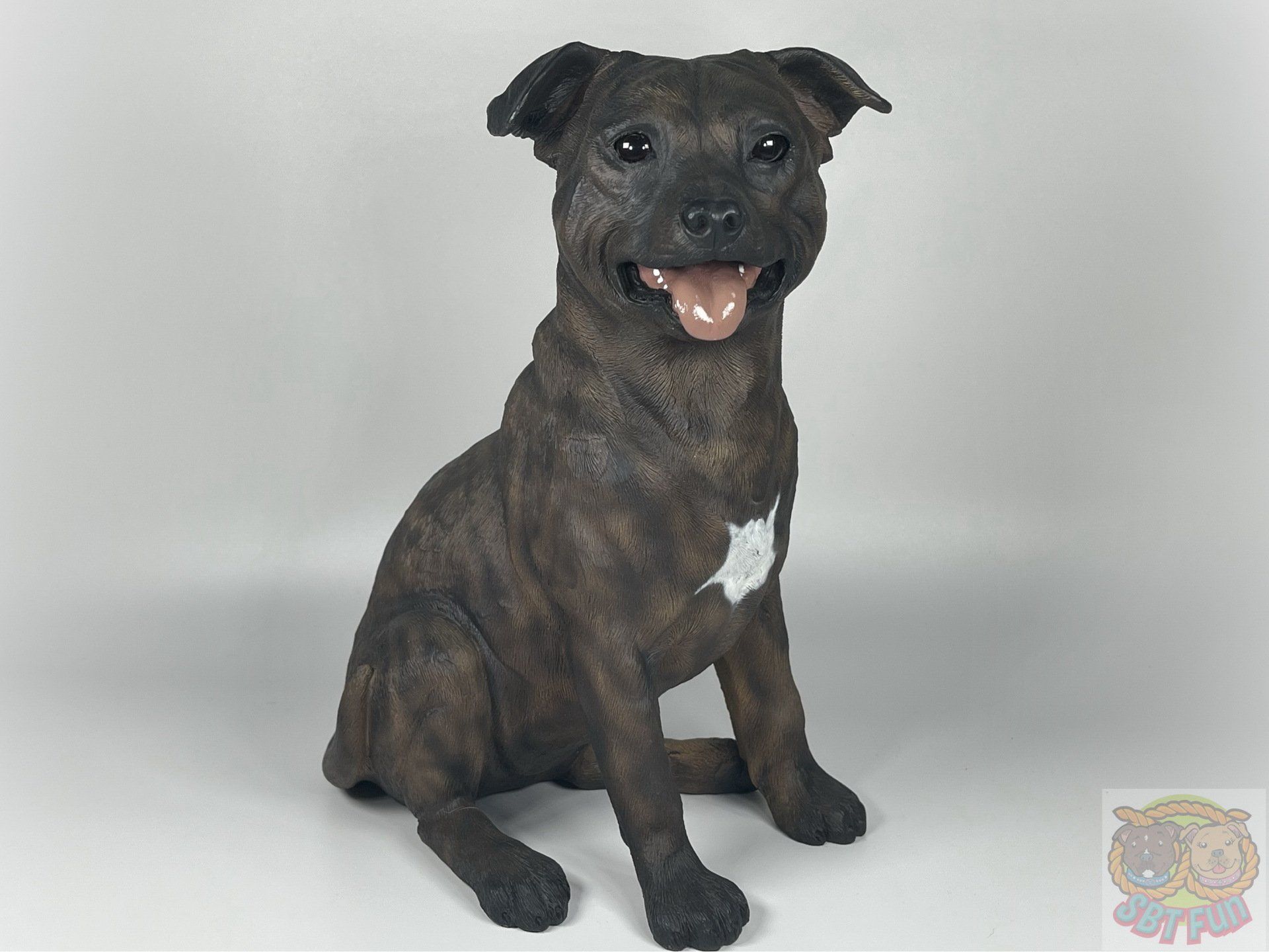 Staffordshire Bull Terrier (Brindle & White ) by Fraser Creations