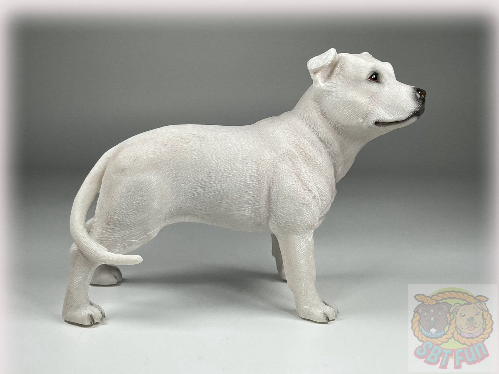 SBT Fun Staffordshire Bull Terrier (White) LP29751 by Leonardo