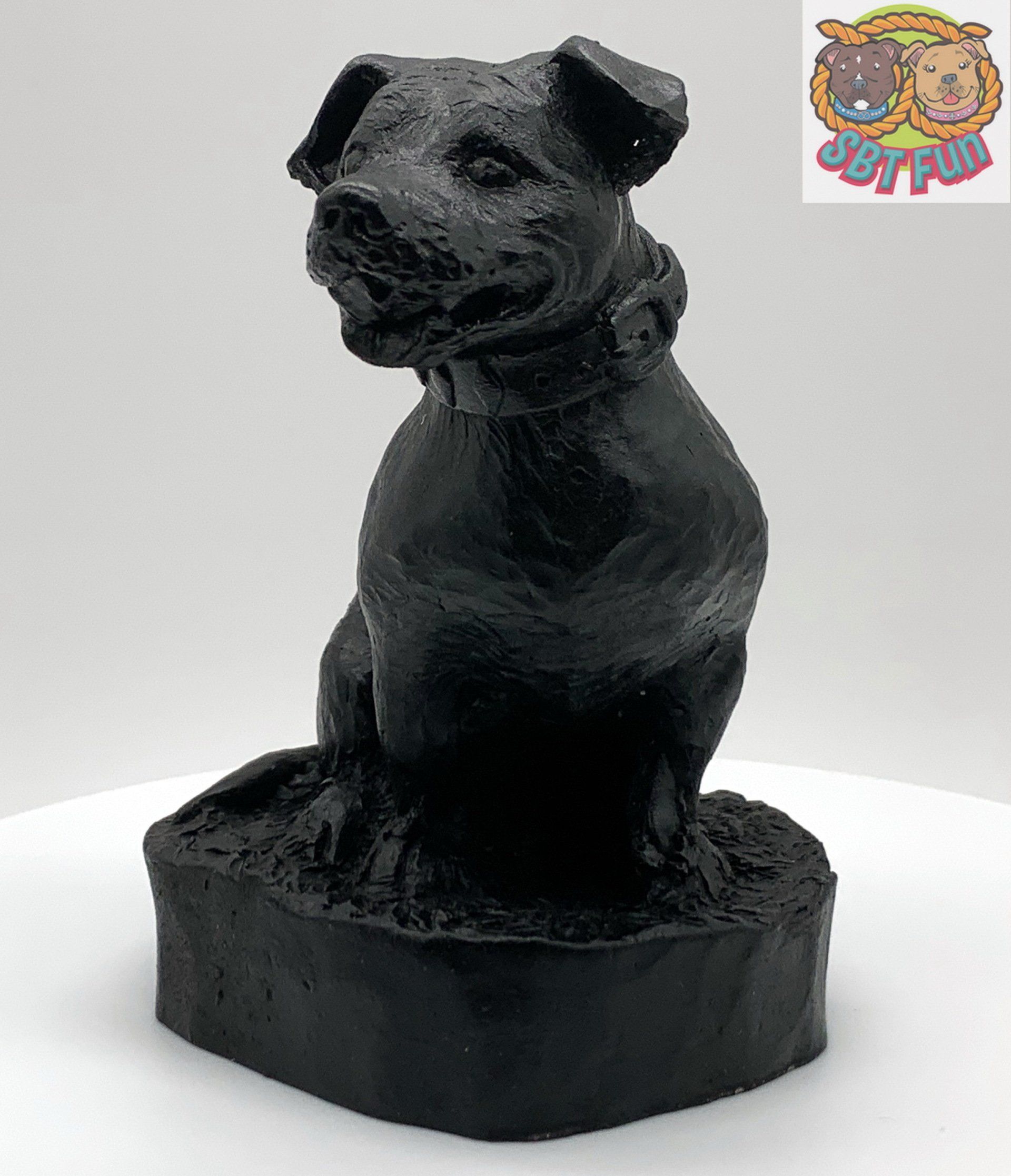 SBT Fun Staffordshire Bull Terrier Coal Figurine