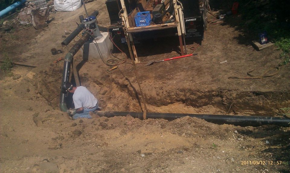 6 inch pipe line installed for 600 GPM irrigation well for a Golf Course - Turbine Motor in Copiague, New York