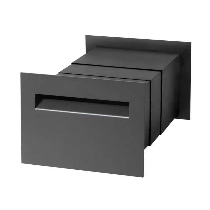 Chelsea Brick Letterbox - Charcoal — Quality Fences 4 U in Gympie, QLD