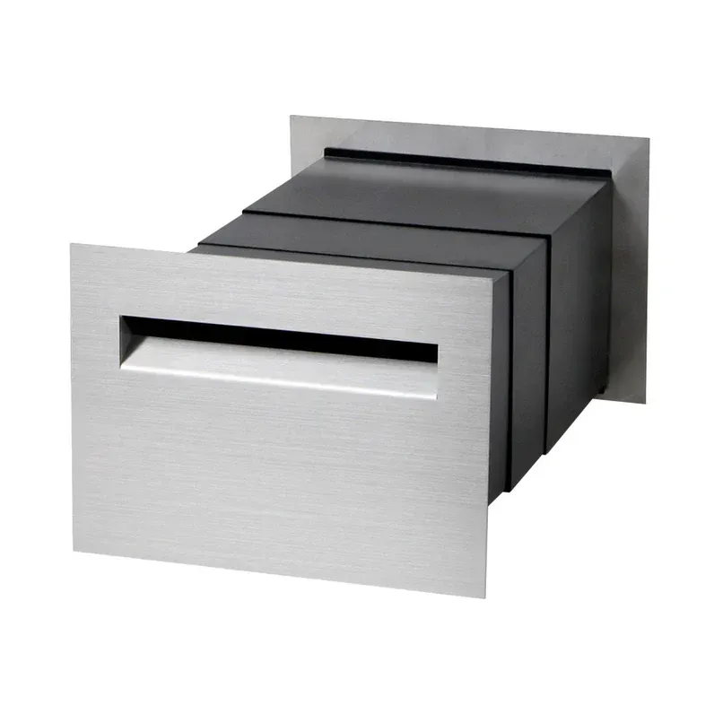 Chelsea Brick Letterbox - Stainless Steel - 316 Marine Stainless Steel — Quality Fences 4 U in Gympie, QLD