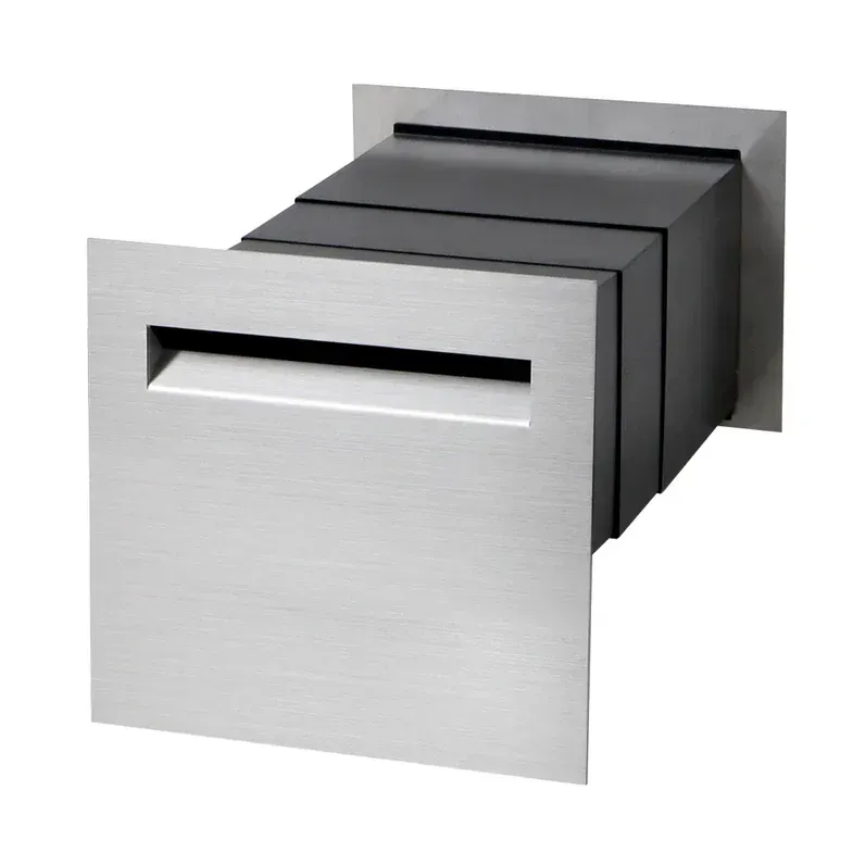 Mayfair Brick Letterbox - 316 Marine Stainless Steel — Quality Fences 4 U in Gympie, QLD
