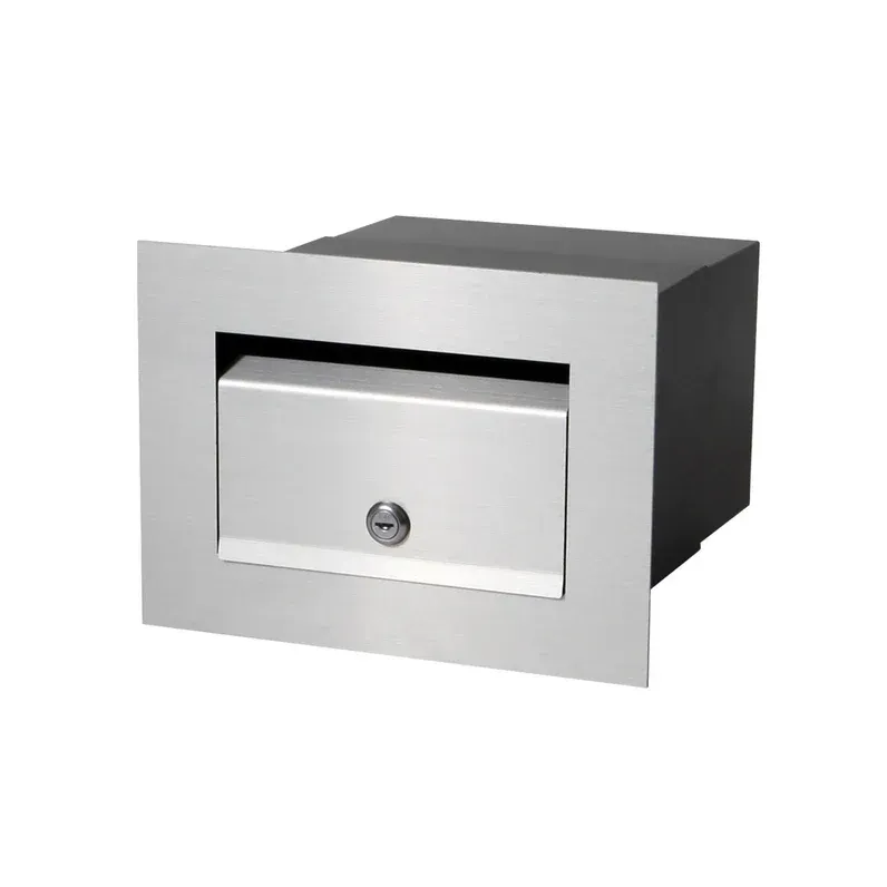 Chelsea Brick Front Open Letterbox - Black — Quality Fences 4 U in Gympie, QLD