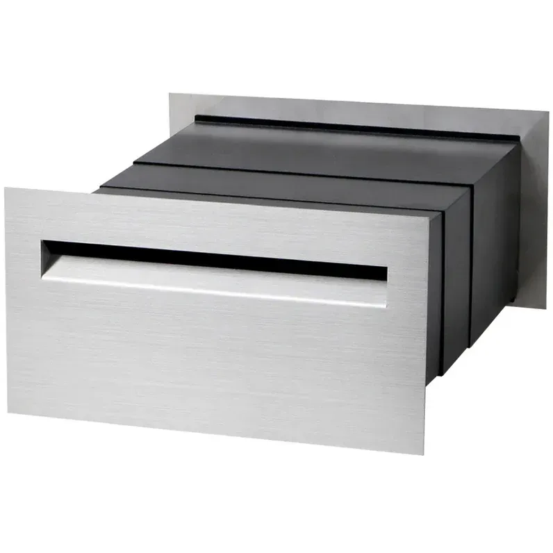 Palazzo A4 Brick Letterbox - 316 Marine Stainless Steel — Quality Fences 4 U in Gympie, QLD