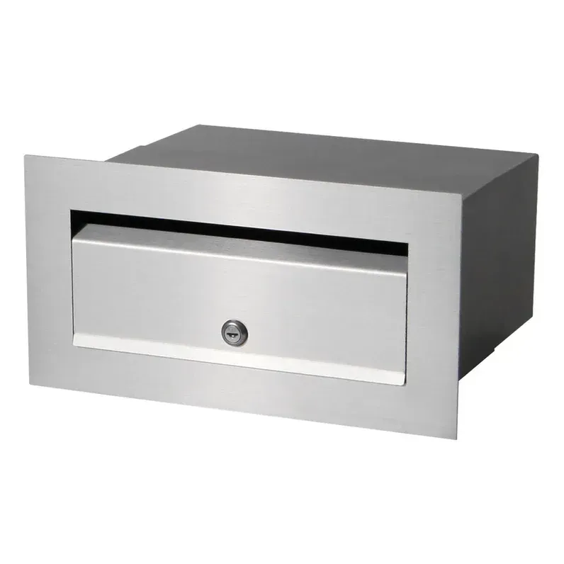 Palazzo A4 Brick Front Open Letterbox - Charcoal — Quality Fences 4 U in Gympie, QLD