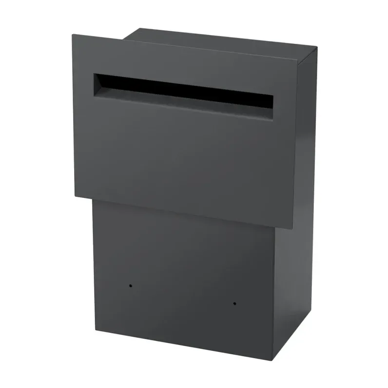Chelsea Fence Slim Letterbox - Charcoal — Quality Fences 4 U in Gympie, QLD