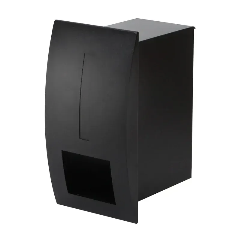 Modena Fence/Brick Letterbox - Black — Quality Fences 4 U in Gympie, QLD