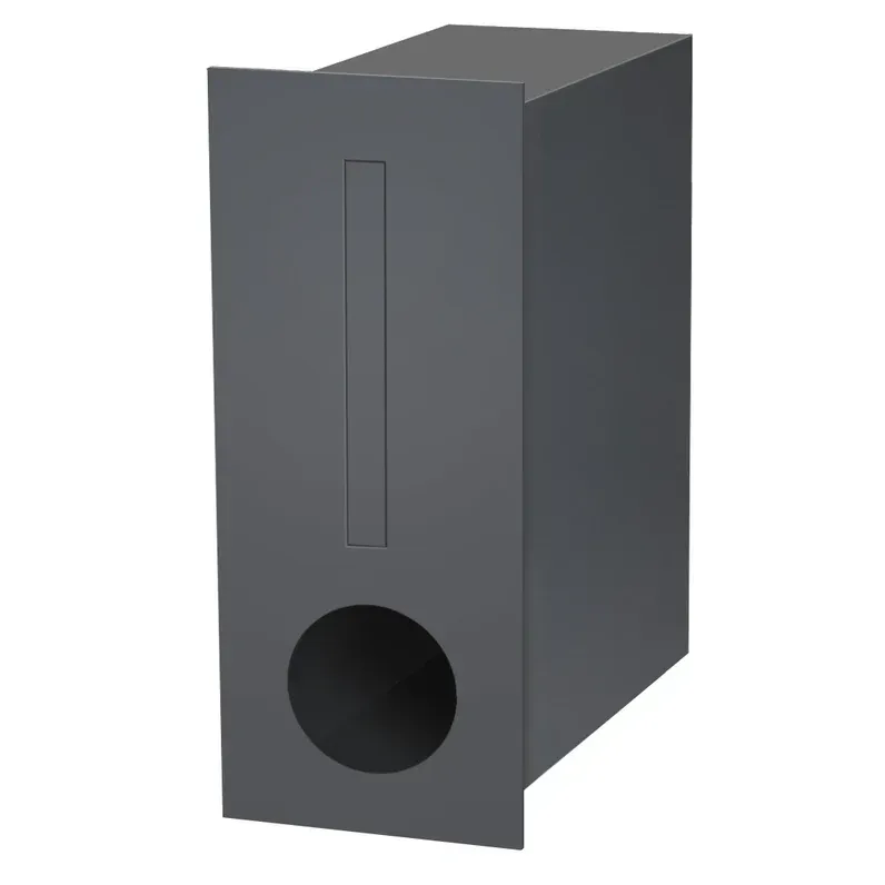 Regent Fence/Brick Letterbox - Charcoal — Quality Fences 4 U in Gympie, QLD