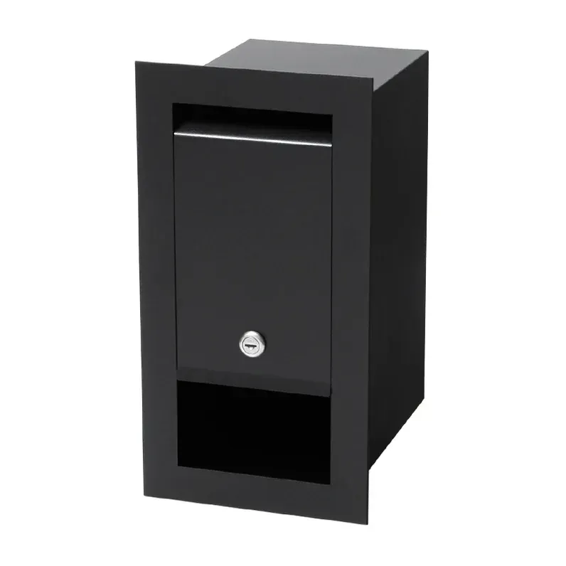 Boston Fence/Brick Letterbox - Black — Quality Fences 4 U in Gympie, QLD